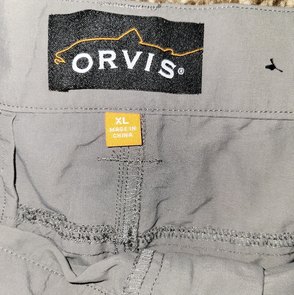 Orvis Trout Bum Nylon Gray Fishing Hiking Shorts Men's Size XL - Picture 5 of 5